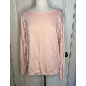 Sweaty Betty long sleeve Pink top women's medium Athletic‎ Oversized Low Back